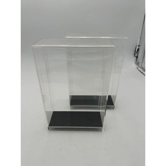 2 Acrylic Display Case Dustproof for Action Figure Collectibles 9 X 6 X 2.25